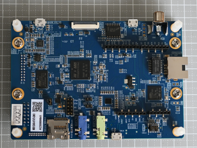 ［VOD/KIT/data］Arm M4/M7/DSP×500MHz！STM32H7ハイスペック計測通信Module開発